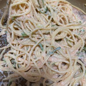 972290の作ってみた!投稿(【たらこクリームパスタ】フライパン1つで簡単！)