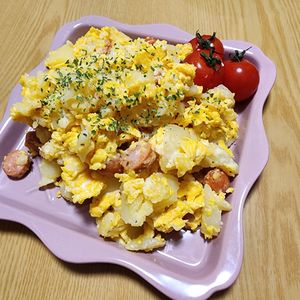 ナムディの作ってみた!投稿(♡ふわふわ卵のジャーマンポテトサラダ♡)