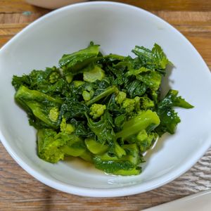 れいかの作ってみた!投稿(春の定番♪白だしで作る簡単【菜の花のおひたし】)