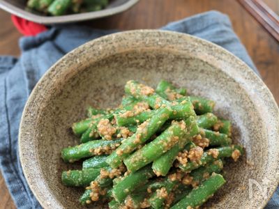 基本の和食 いんげんの胡麻和え By 野島ゆきえ レシピサイト Nadia ナディア プロの料理家のおいしいレシピ