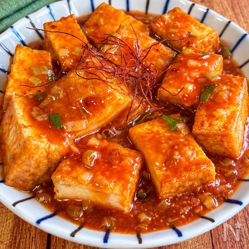 【エビチリ風♡厚揚げ】節約おかず◎