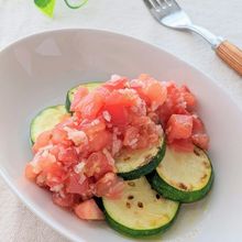 ズッキーニのソテー~フレッシュトマトソース~