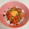 maiの作ってみた!投稿(辛うま☆サーモンキムチユッケ)