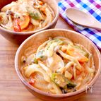 【ラクサ風トマトカレースープ】夏野菜たっぷり♪