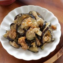 火を使わない！生なすのごま味噌あえ