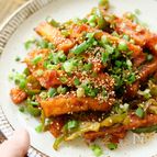 ～韓国風～厚揚げお肉のコチュマヨ炒め