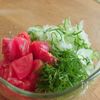 さっぱりやみつき！きゅうりとトマトの和風酢の物の工程3