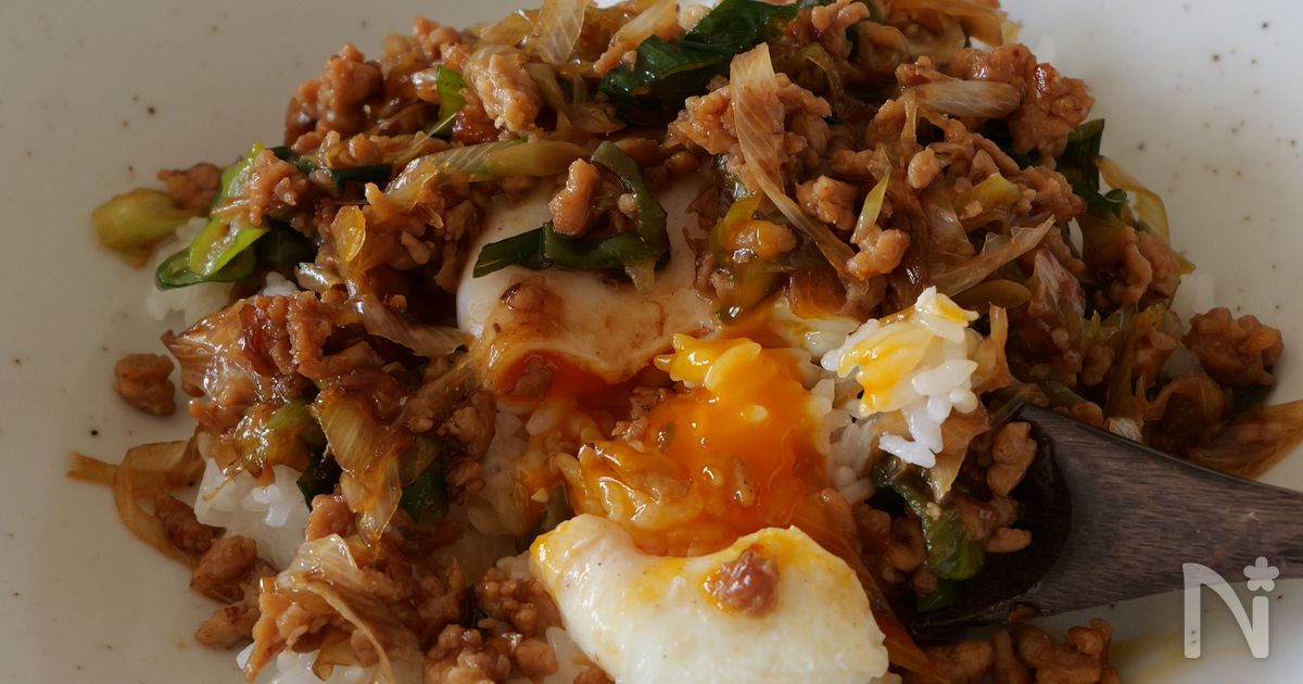 とろ～り絡めて☆ネギそぼろ丼