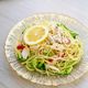 梅レモンソースの♪ささみときゅうりの冷製パスタ