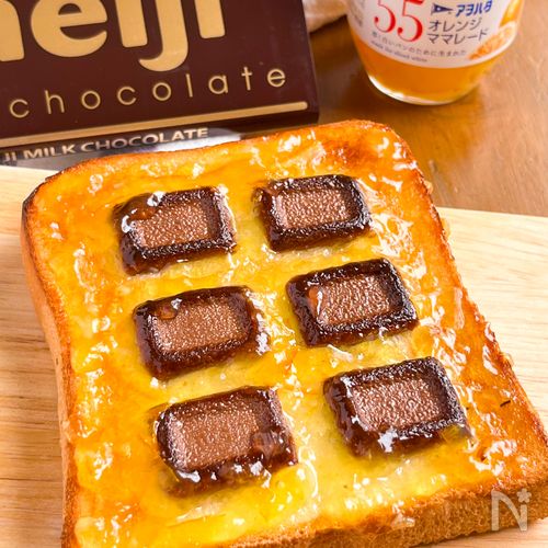 この組合せはクセになる！オレンジ焼きチョコトースト