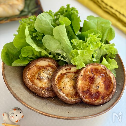 トースターで簡単♡しいたけのはちみつマヨ醤油焼き
