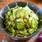 【レタスときゅうりの塩こんぶ和え】定番野菜で和の副菜♡