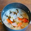 お肉柔らか!お腹に優しい鶏肉と野菜と卵のとろみスープの工程3