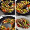《コツコツ鉄分》牛肉とアスパラガスのスタミナ黒酢炒めの工程4