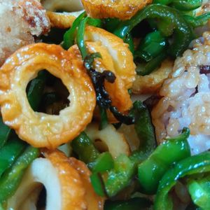 mmm10の作ってみた!投稿(ちくわとピーマンのおかかバターきんぴら【#冷凍保存#お弁当】)