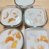 よっこの作ってみた!投稿(お子さんと一緒に作れちゃう!!
【みかんと黄桃の牛乳かん】)