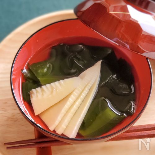旬わかめと筍の若竹汁