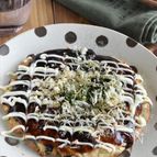 【とろっとろナスとちくわのお好み焼き】チーズもとろとろ♡
