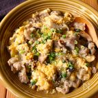 ワンパン10分！【豚こま肉ときのこのとろ玉和風あんかけ】