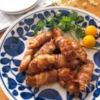 炊き立てご飯にも最高♡舞茸の豚ばら巻きバルサミコ蜂蜜照り焼き