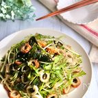 水菜ともやしとちくわのナムル【お箸が止まらない】
