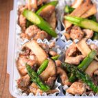 【冷凍作り置き】豚肉とアスパラ中華炒め
