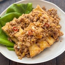 厚揚げの香味そぼろあん