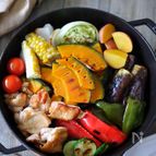 フライパンで焼くだけ♡【食品ロス削減】鶏肉と残り野菜のグリル