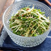 ふりふり♪無限♡水菜のごまおかかナムル【#作り置き】