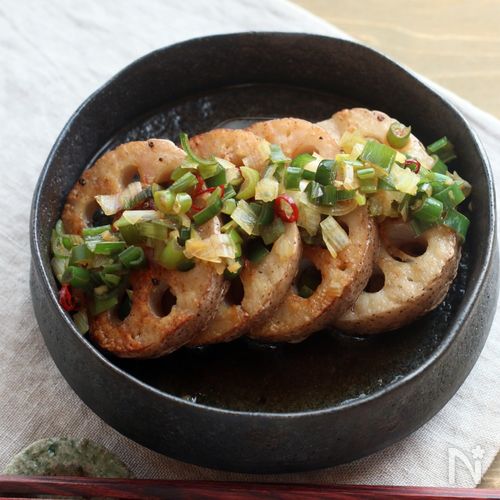 焼きレンコンの南蛮風