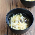 【基本の和食】澄まし汁～きのことたまご～