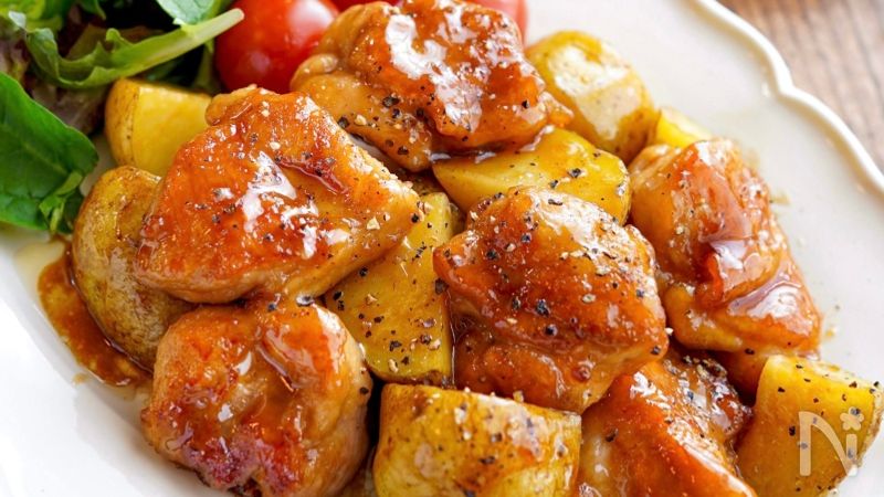 けんち 新じゃがと鶏肉の照りバター炒め 】簡単時短♪ボリューム◎ | レシピ