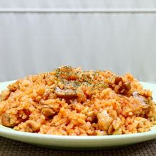 ドライトマトでコクのあるチキンライス