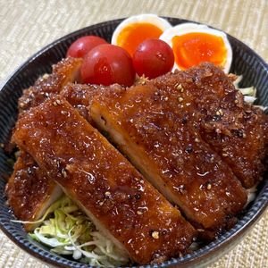 楽ラク手抜キッチン🐶🐾の作ってみた!投稿(『ソースカツ丼』まろやか特製ソースで！駒ヶ根ご当地グルメ♫)
