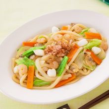 魚介たっぷり焼きうどん