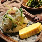 お弁当に〜ツナと豆苗のめんつゆオイルおにぎり(常備菜)〜