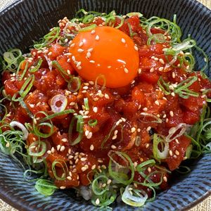 楽ラク手抜キッチン🐶🐾の作ってみた!投稿(5分で完成！【ねぎとろユッケ丼】)