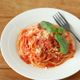 基本のトマトソースで！トマトとチーズのパスタ
