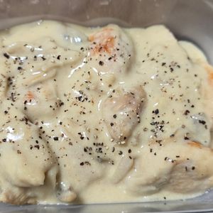 月雪由翔の作ってみた!投稿(ワンパン10分!【鶏むね肉ときのこのクリーム煮】牛乳で簡単♩)