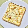 キャピタンの作ってみた!投稿(ピザ屋さん風♪めちゃウマ♡エビマヨピザトースト)