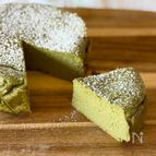 ＜焼くまで5分＞米粉の抹茶チーズケーキ