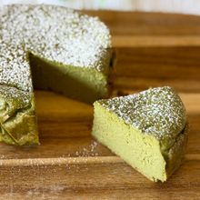＜焼くまで5分＞米粉の抹茶チーズケーキ