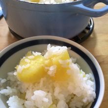 シンプル　さつまいもご飯