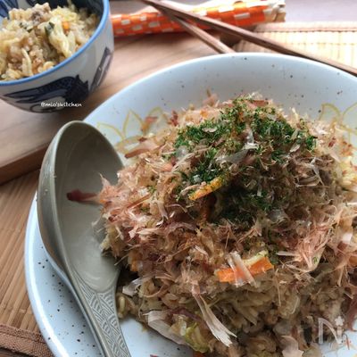 【炊飯器レシピ】簡単♡味付け2つ♡スイッチ1つでそば飯♡