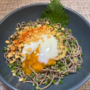 楽ラク手抜キッチン🐶🐾の作ってみた!投稿(10分で絶品腸活主食♡【冷やし納豆蕎麦】)