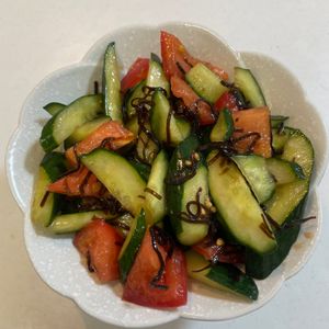 めしじまの作ってみた!投稿(【トマトときゅうりの旨塩ポン酢】和えるだけ！簡単さっぱり副菜)
