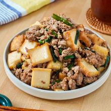 10分で完成!何度食べても飽きない【厚揚げとにらの中華炒め】