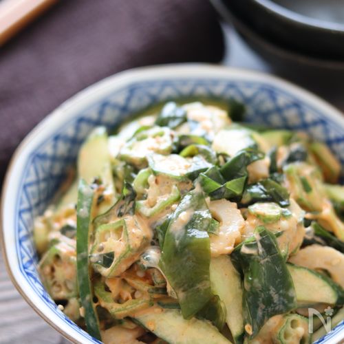 【オクラでチュルッとやみつき副菜】ピリ辛で箸が止まらない！