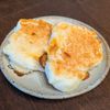チョコねこの作ってみた!投稿(フライパンで作る♪【米粉の平焼きチーズパン】)