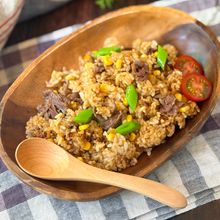 炊飯器で簡単!ペッパーランチ風ガーリックピラフ